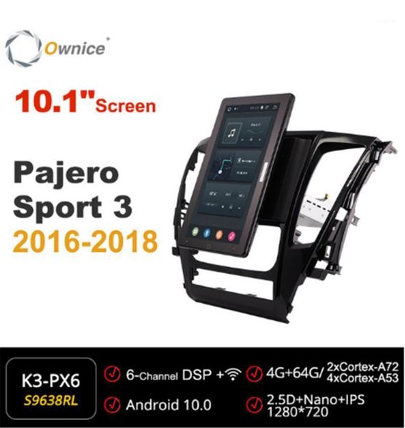 

10.1 inch 720p ownice android 10.0 car radio formitsubishi pajero sport 3 2020-2020 gps auto player head unit ips rotatable1