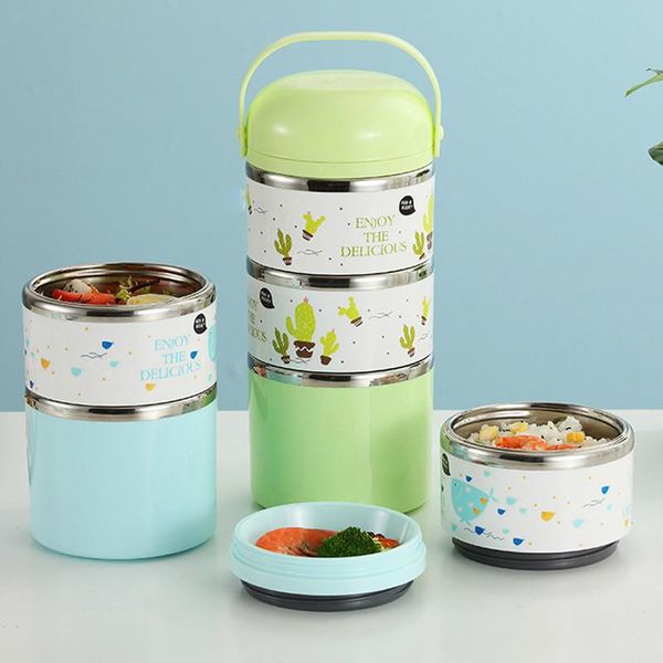 

прекрасная консервация тепла из нержавеющей стали японская японская коробка для детской школы picnic portable bento box leak production cont