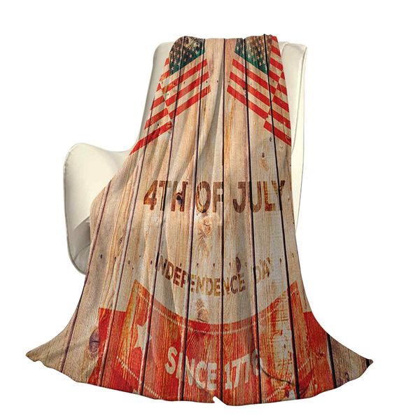 

wooden planks background with united states flag design and colorful banneroffice leisure blankets