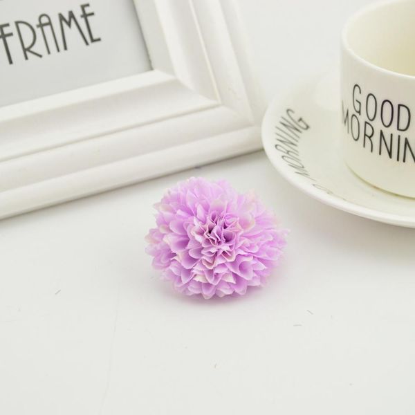 

5 шт. дешевые искусственные цветы главная свадебные украшения ронтас рукоделие цветы ремесленные изделия шелковый гвоздика голова невеста бу