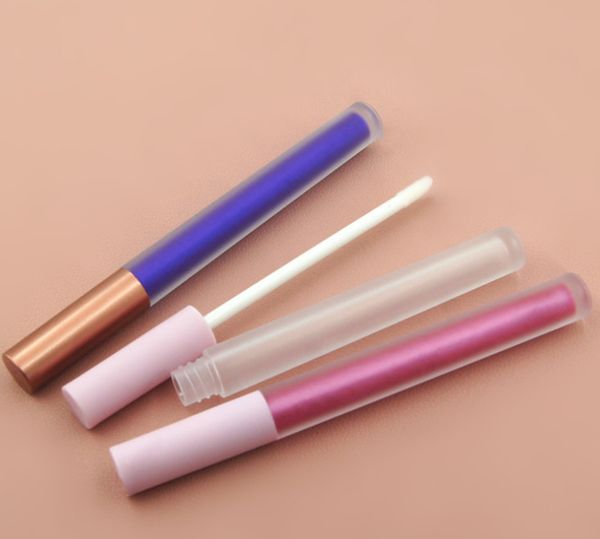 

1.5ml empty lip gloss tubes bottle with wand,thin clear ,frosted lip glaze cosmetic packing container makeup bottles