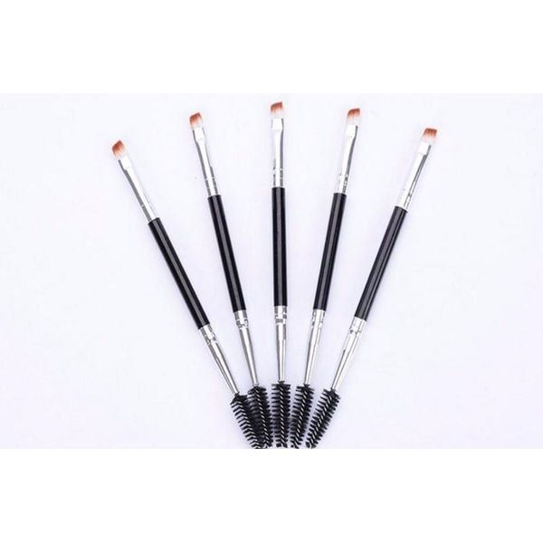 

14cm 2in1 bevel eyebrow brush makeup double-headed inclined eyebrow brush eyelashes curler volume tool pincel maquiage qylwtp