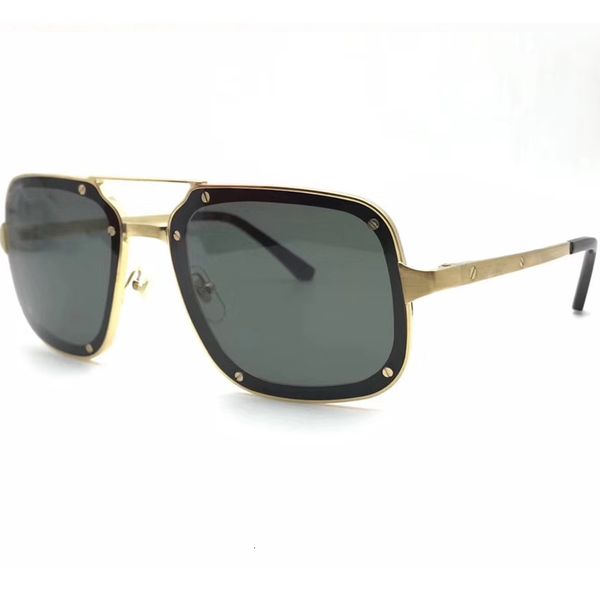 

2020 gentlemen luxury titanium vintage carter sunglasses retro square eyewear designer shades lenses de sol, White;black