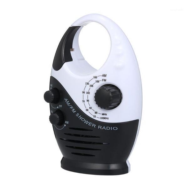 

am / fm mini shower radio bathroom waterproof radio hanging music built-in speaker not including battery am / fm new1