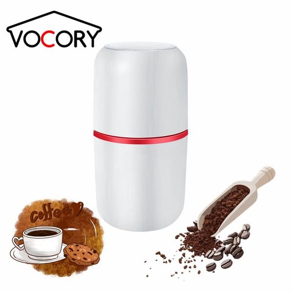 

vocory 2020 new electric coffee grinder powerful kitchen tools multifunction for beans herbs spice nuts mill white black