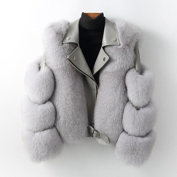 

winter 2020 new women fake fur thick warm ladies outerwear high quatily female coat solid color casual fashion elegant hj125, Black