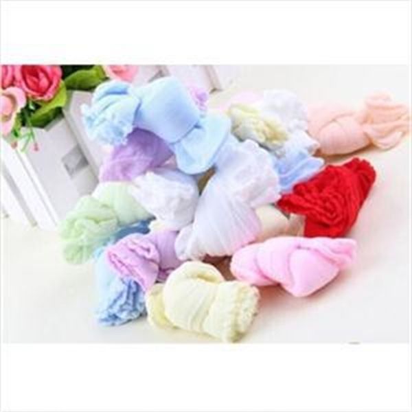 

10pcs/lot spring summer newborn meias para bebe winter warm children 0-6 baby girls boy socks y201009, Pink;yellow