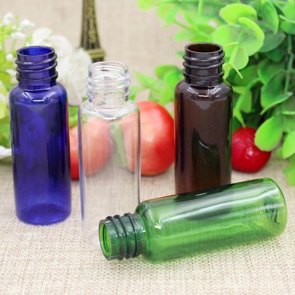 

20ml empty plastic water bottle cosmetic essential oil makeup perfume toners travel packaging blue brown green small container bbyxpm