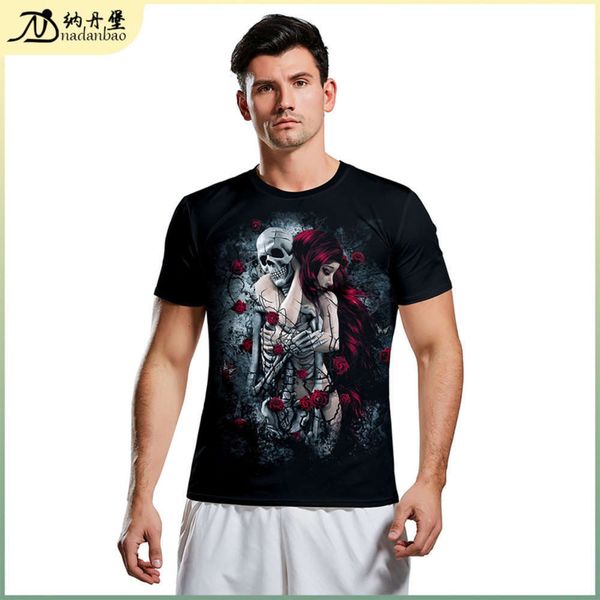 

halloween new short sve t-shirt 2020 popular for men, Black