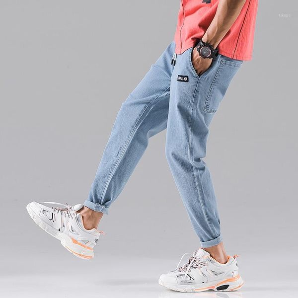 

jeans men winter fashion denim jogging jeans trousers men blue casual pants slim1