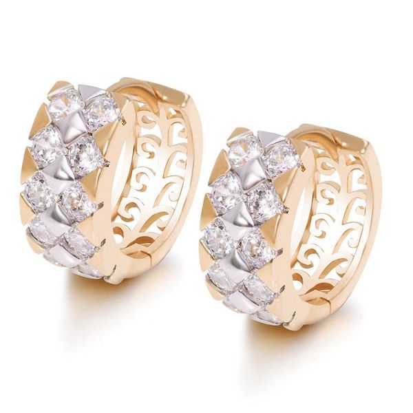 

mxgxfam + zircon мода серьги серьги для женщин смешать золотой цвет 18 к хорошее качество, Golden;silver
