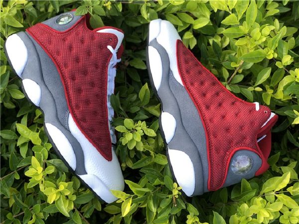 

13 reverse bred 414571-600 mens casual shoes 13 red flint carbon fiber sports sneakers with box size us 7-13