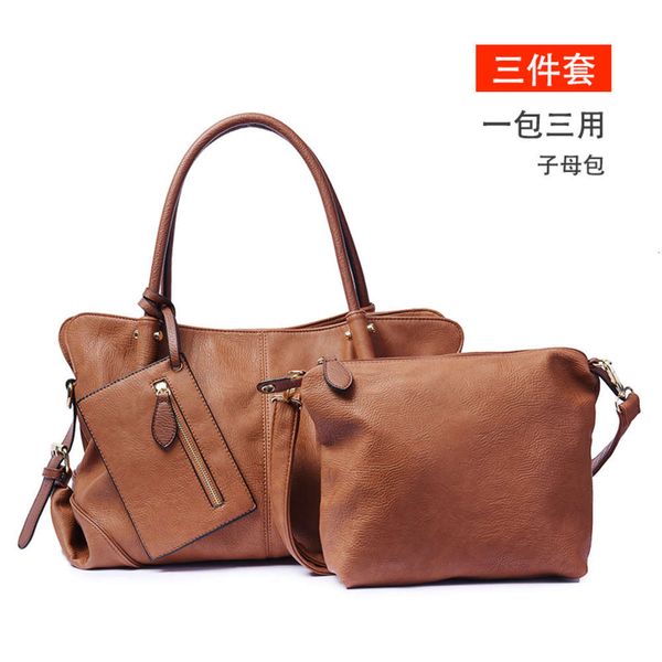 

luxurys designers large capacity three piece cover mother quality women's bag