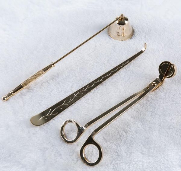 

candle accessory gift pack 3 in 1 set stainless steel candle bell snuffers wick trimmer candle wic wmtepv mywjqq