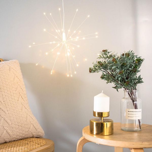 

50 светодиодов diy светодиодный сказочный светильник батарея висит звездное звездное праздник света свадебное украшение домашнего рождества