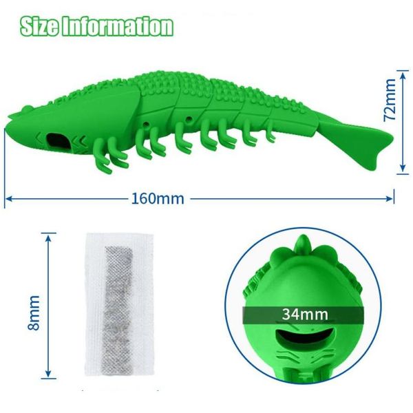 

1pc pet toothbrush cat shrimp toothbrush pet eco-friendly sile molar stick teeth cleaning toy bad breath tartar te bbywwx