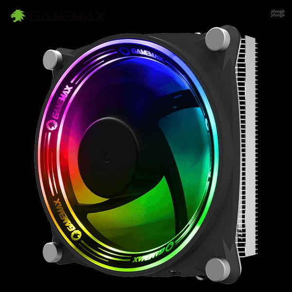 

gamemax rgb cpu cooler 5 heat pipes cpu radiator for lga 115x 775 1366 amd am4 am3+ am3 am2+ am2 fm2 fm1 939 940 754 fan cooling1