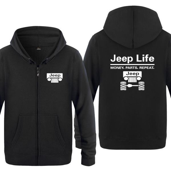 

car life money parts repeat novelty creative sweatshirts men 2021 mens zipper hooded fleece hoodies cardigans, Black