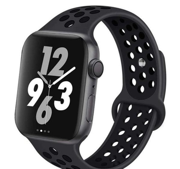 

sile strap for watch band 44mm 40mm 38mm 42mm 40 42 44 mmbreathable wrist belt sport bracelet iwatch wmtsze qpseller