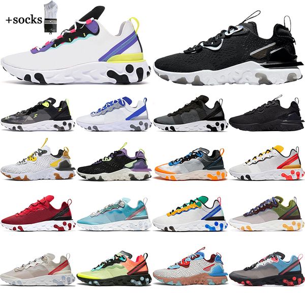 

men womens 87 55 running shoes total orange camo iridescent gravity honeycomb purple vast mens trainers breathable sport sneakers eur 36-45