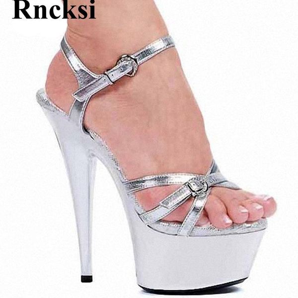 

sandals rncksi pole dance women shoes fashion night club party 15cm high heels stiletto and platform, Black