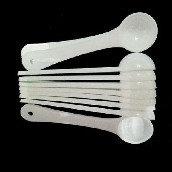 

gram plastic 1 1g scoops for professional food milk washing powder medcine white measuring spoons ship