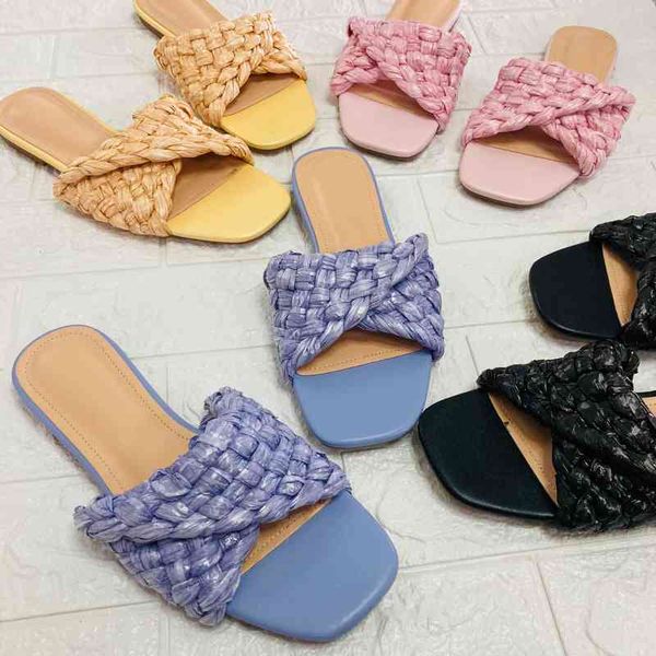 

fashion sandals one foot sandals large slippers, Black