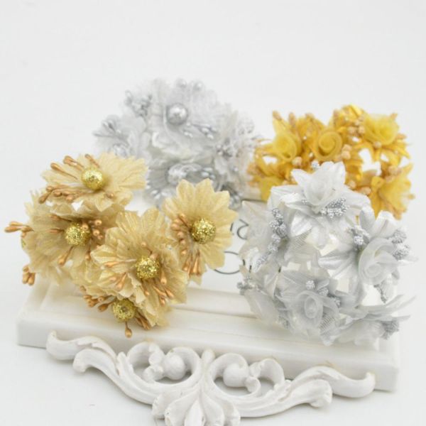 

6 шт. шелковый ручной работы искусственный розницу вишневые букеты свадебные украшения цветочная вечеринка поставляет diy гирлянда подарки п