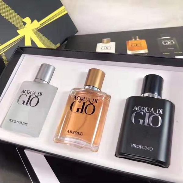 

three-piece set 30ml*3 perfume men perfume cologne elegant fresh gio male perfume longer lasting light fragrance edt