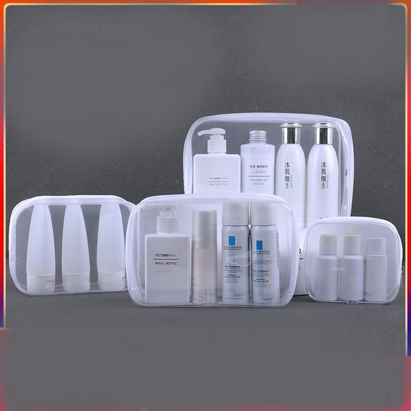 

cosmetic bags & cases transparent pvc bag waterproof travel large capacity wash jelly spot custom