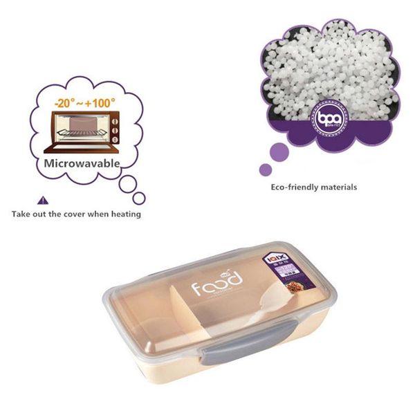 

baispo 750ml microwavable lunch box portable bento box bpa food storage container fruit salad lunchbox for picnic school wmtloq mywjqq