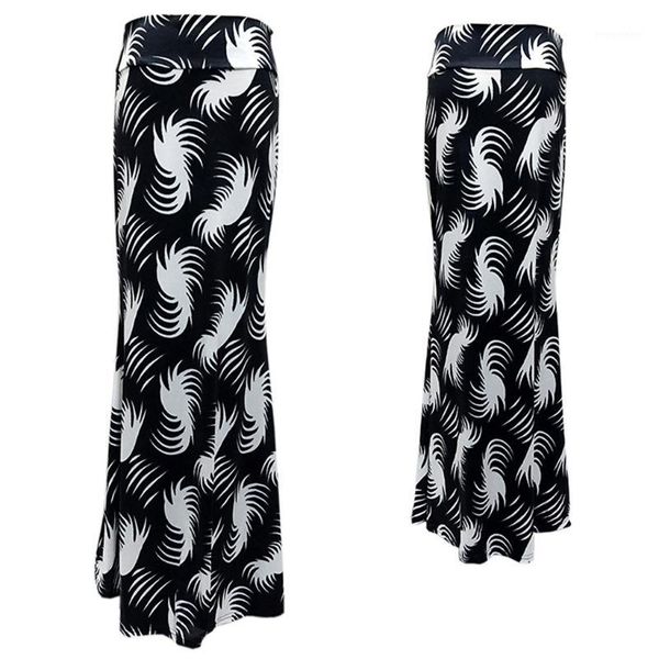 

2019 new fashion high waist pleated skirt women spring summer midi skirts womens elastic waist a line long skirts for women rok1, Black