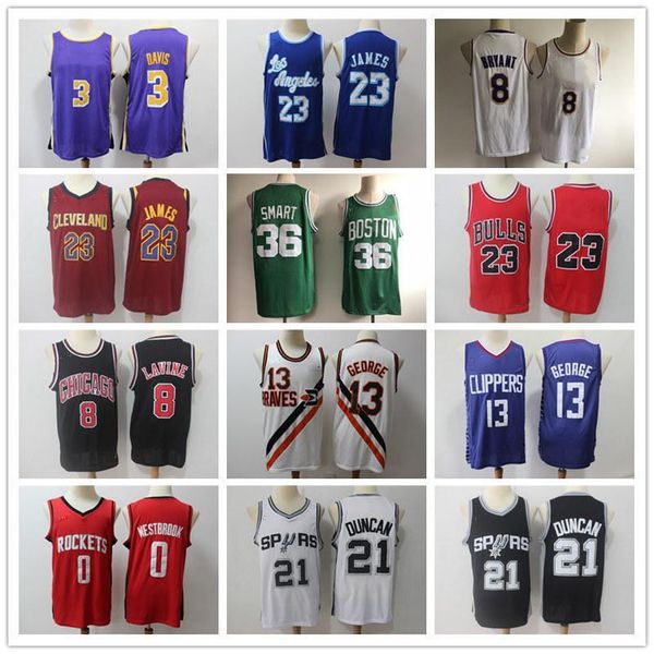 

man crenshaw 23 james anthony 3 davis 100%embroidery jersey 32 johnson kyle 0 kuzma stitched shirt, Black;red