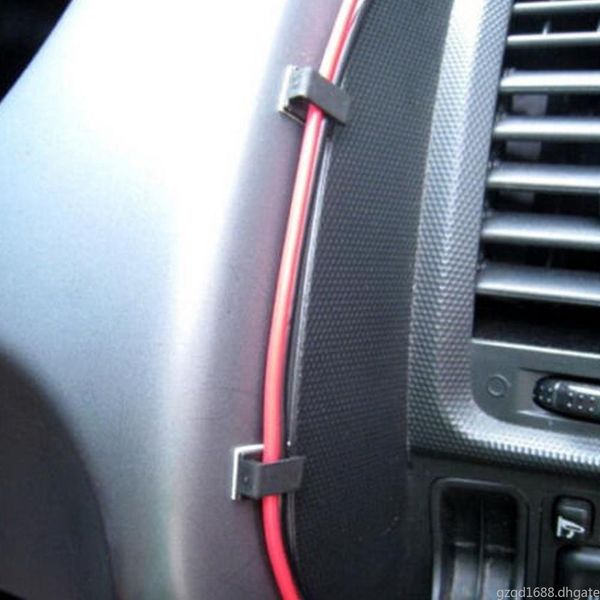 

20 pieces adhesive car cable winder fastener tie fixer organizer charger line clasp wire cord clip wall clamp holder management