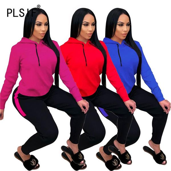 

fashion popular women pant set long sleeve sporty and pants suit ladies sporty 2 pieces set, Gray