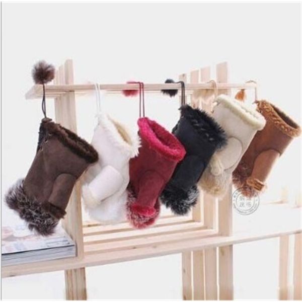 

factory9pv5leather fashion rabbit warm hand girl winter fingerless gloves ing