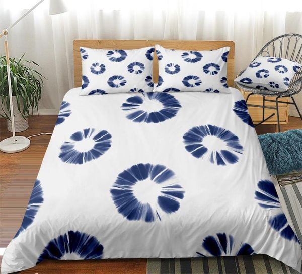 

bedding sets duvet cover set us twin full  king size reactive printing 2/3 pcs tie dye comforter with pillowcase
