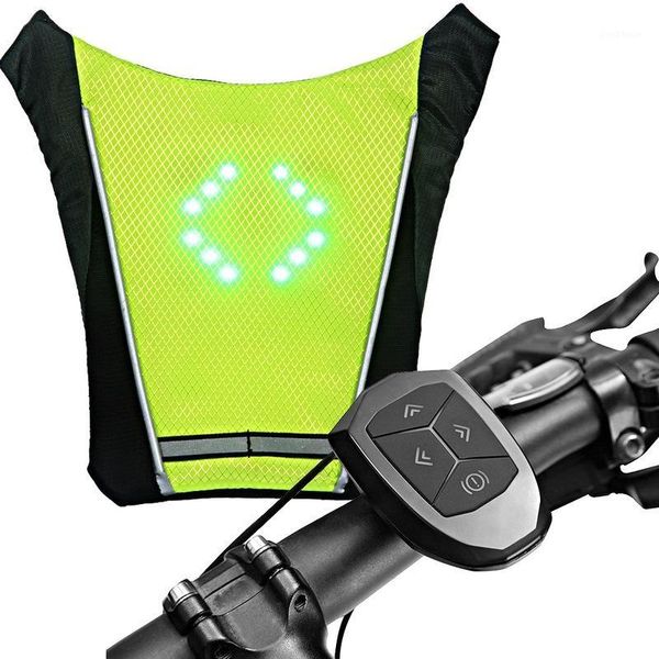 

bike safety light turnning signal bicycle indicator outdoor hiking camping light reflective vest bicycle safety led backpack1