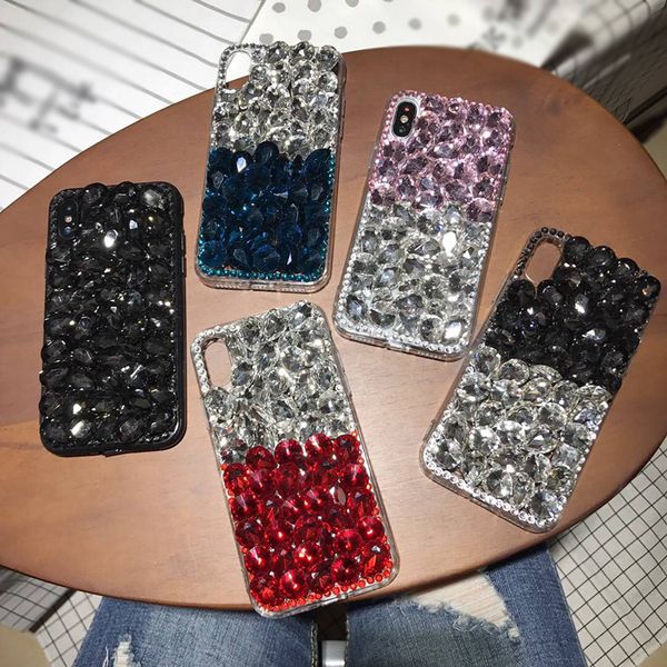 Bling Kristal Elmas Telefon Kılıfı iphone 12 Mini Moda Koruyucu Kapak iphone 11 Pro XS MAX XR X 8 7 Artı