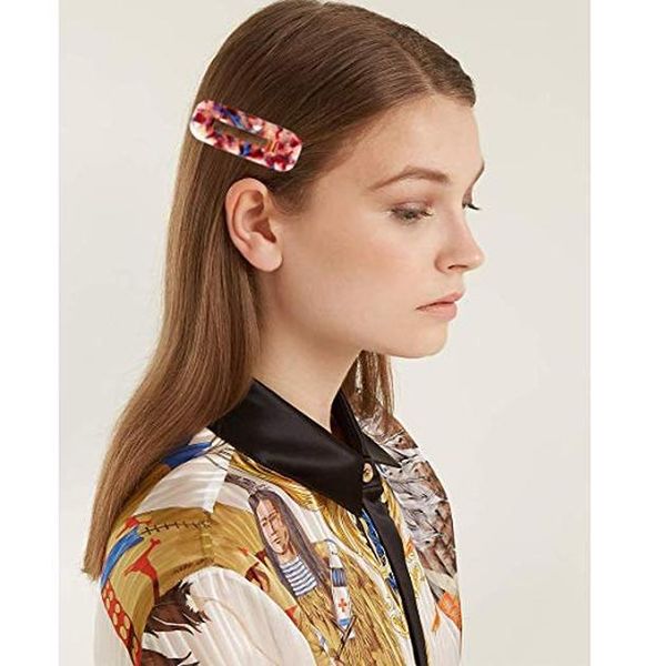 

9pcs acrylic hair clips glitter hair barrettes fashion leopard print hairpins vintage hair accessories for women girls wmtdij rimmer, Slivery;white