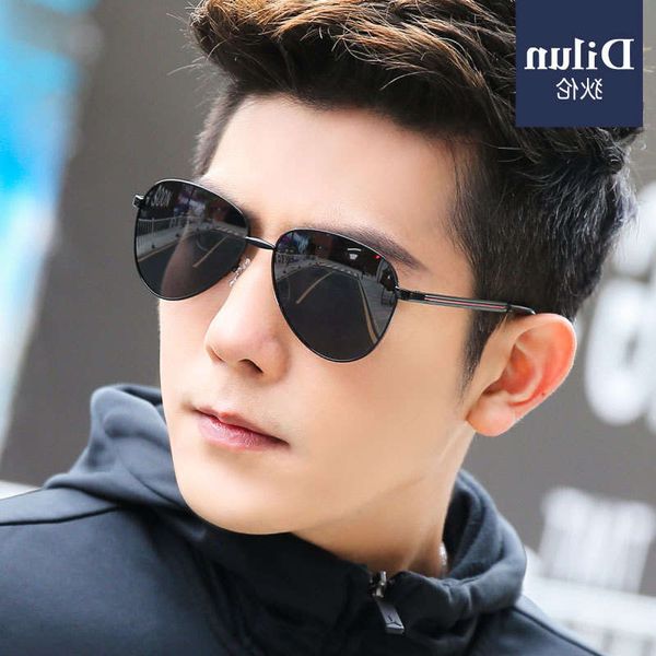 

2dw1cxsa3deq12020 new men's trend driving special glasses anti ultraviolet polarized sunglasses fishing eyes female3gdscsde2, Black