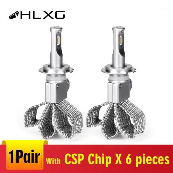 

hlxg car lights led h4 h7 h8 h9 9005 9006 3 4 led headlight bulb auto lamp csp chip automotivo h11 h1 lamapda 12v 6000k1