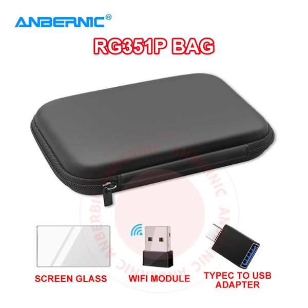 Anbernic - RG351P Bag Case Shell Glass Tremed Screen Protector RG351P RG351 Handheld Console Game Accessy Player Wifi модуль Wi -Fi
