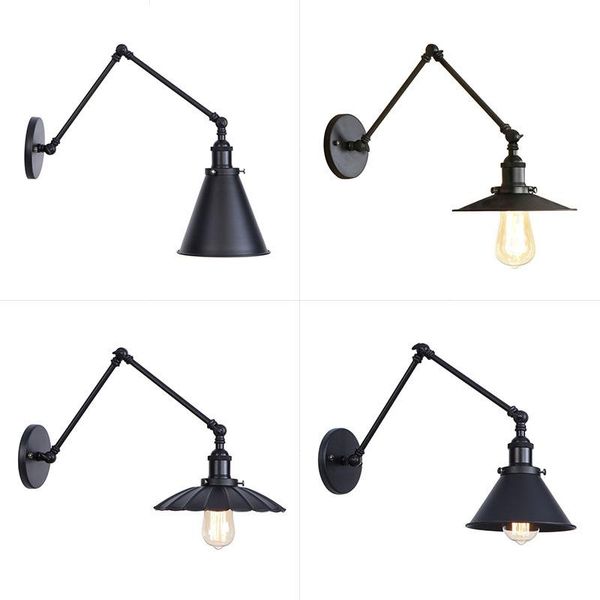 

wall lamp vintage wrought iron industrial living room bedroom bedside staircase aisle corridor decor light mx5131158