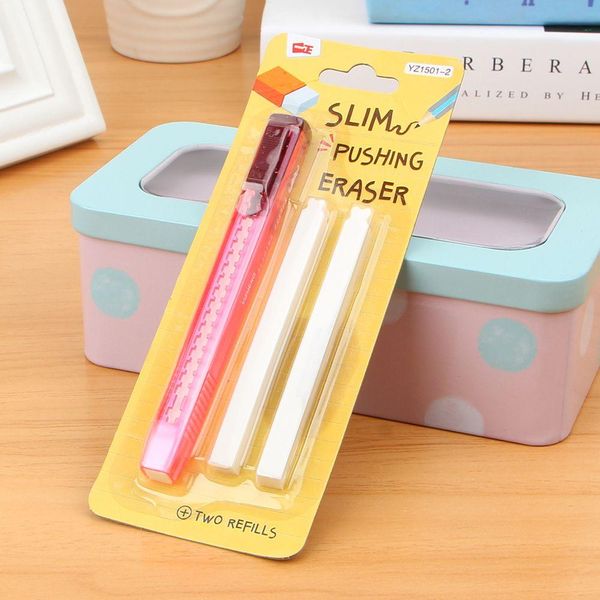 

1pc scalable refills cute eraser set have two refills office school cute school kawaii material office supplies wholesale h wmthkp