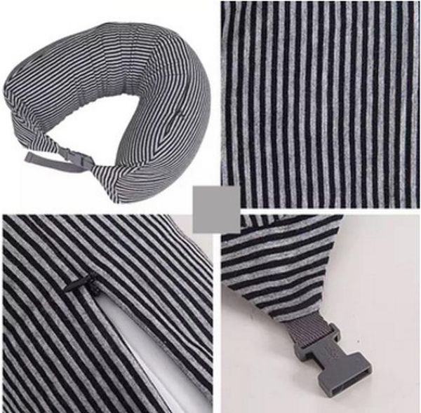 

qczx travel pillow u shaped nanoparticles neck pillow neck pillow for office flight travel soft cushion home textile pillows d40 bbyvlc