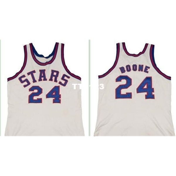 

vintage 121 #24 ron boone 1971-72 road retro home mesh fabric full embroidery size s-4xl or custom any name or number college jersey, Black