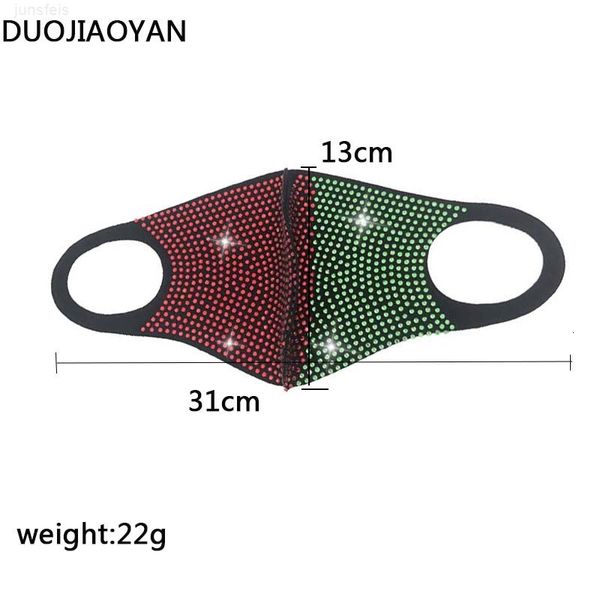 

mascarilla flash yellow red blue funny bling diamond rhinestone nightclub party personalized polyester spandex custom glass drill