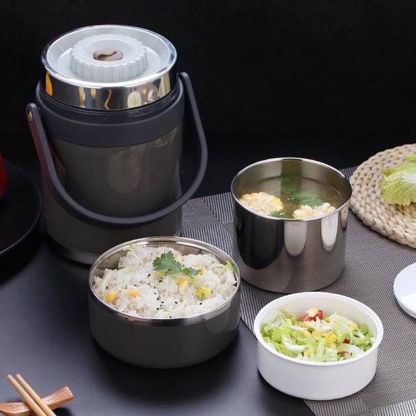 

1.9l утечка утечки контейнер для обеда пильчан пильцевая еда контейнер 304 нержавеющая сталь 12 часов термальный обед boxtable bento box jel