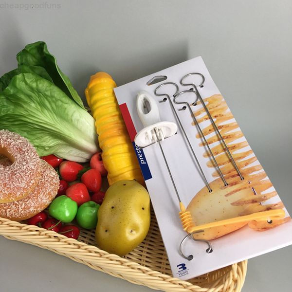 

tornado manual slicer spiral french fry cutter potato tower making twist shredder kitchen supplies epacket free